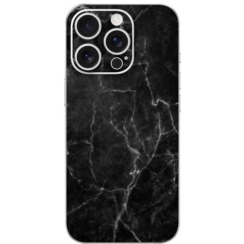 Black Marble iPhone 16 Pro Skin